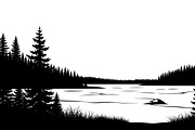 Winter Snow Silhouettes feature, an Illustration by Amazin_art (Thumbnail 16 of 42)
