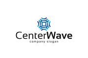 Center Wave Logo, a Branding & Logo Template by EmilGuseinov (Thumbnail 2 of 2)