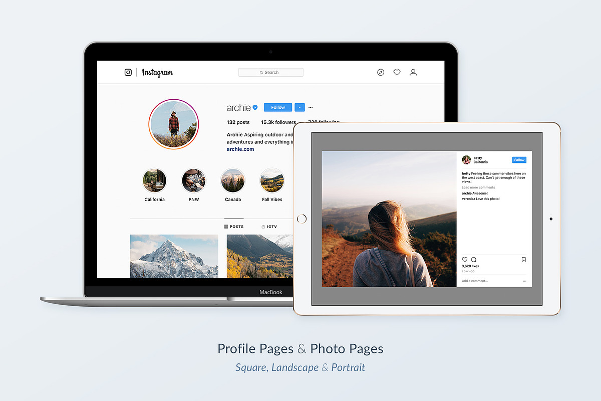 Instagram Social Media Mockups Pack, a Social Media Template by Poego Social (Photo 6 of 9)