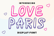 Love Paris, a Handwritten Font by Fourteen Letter (Thumbnail 1 of 8)