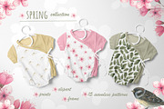 SPRING CHERRY BLOSSOM SET, a Decorative Illustration by YULIYA MART DESIGN (Thumbnail 1 of 10)