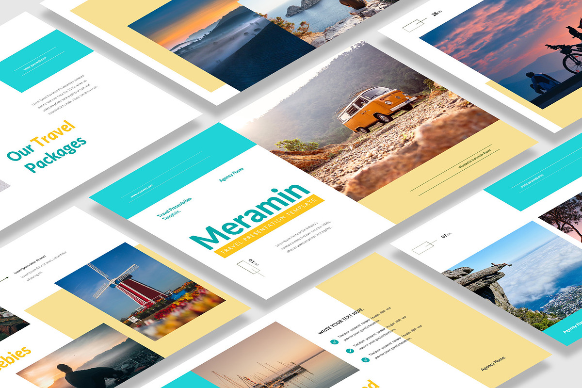 Meramin - Travel Keynote Template, a Presentation Template by Boinah Studio (Photo 1 of 7)