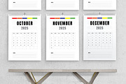 Colourful Calender Design 2025, a Stationery Template by MightyDesign (Thumbnail 4 of 7)