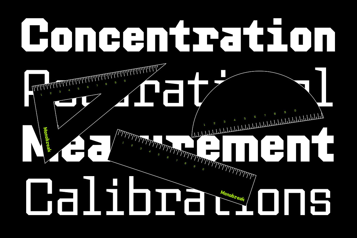 Monobreak Family!, a Sans Serif Font by TeenageFoundry (Photo 4 of 10)