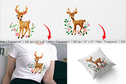 Deer Embroidery Clipart, a Graphic by Artnoy (Thumbnail 3 of 5)