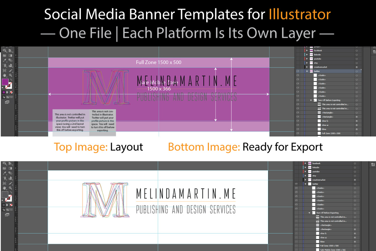 Blank Social Banner Templates for AI, a Websites & App Template by MelindaMartin (Photo 4 of 5)