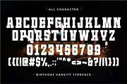 Birthday Varsity - Condensed Slab, a Slab Serif Font by Pian45 Studio (Thumbnail 7 of 8)