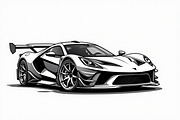 High Speed Sports Car Bundle, an Illustration by Designer_Momina (Thumbnail 7 of 7)