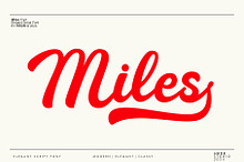 Miles - Elegant Script Font