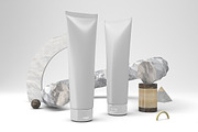 Abstract Cream Tube Mockup, a Packaging Mockup by Qaleb Studio (Thumbnail 2 of 2)