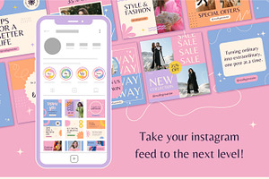 150 Instagram Posts Canva Templates