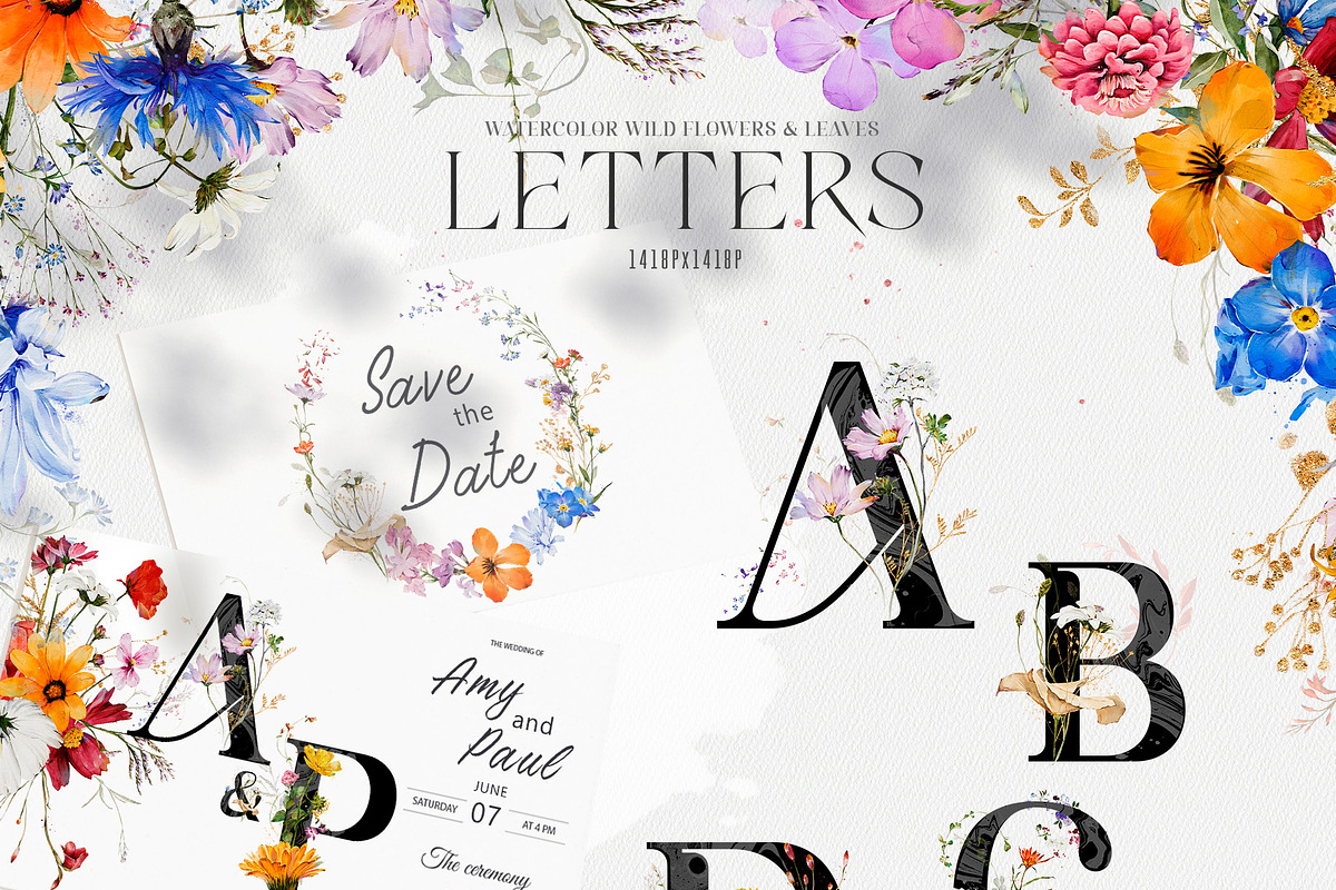 Watercolor Wildflowers & Leaves, a Decorative Illustration by Damian Roh (Photo 17 of 24)