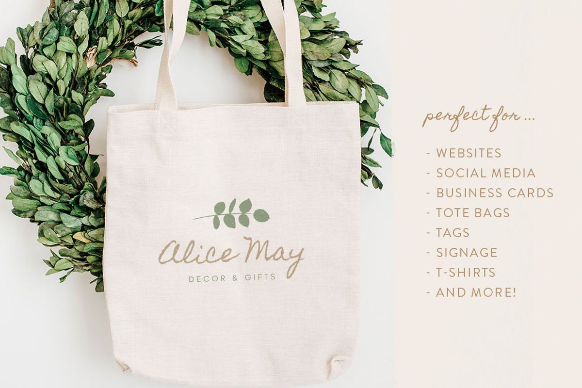 Rustic Feminine Logo Kit + BONUS, a Branding & Logo Template by ClementineCreative (Photo 4 of 12)