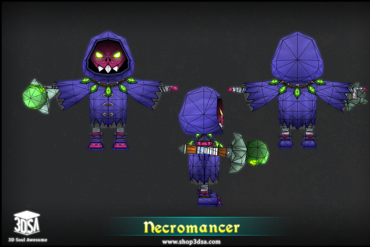 Necromancer, a Characters & Person 3D Model by Meshtint Studio (Photo 4 of 4)