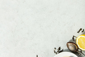 Herbal Tea with Ginger, Lemon, and Honey on Light Background, a Food & Drink Photo by Natalia Klenova's Shop