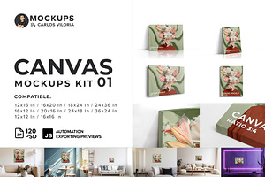 Canvas Mockup Kit 01