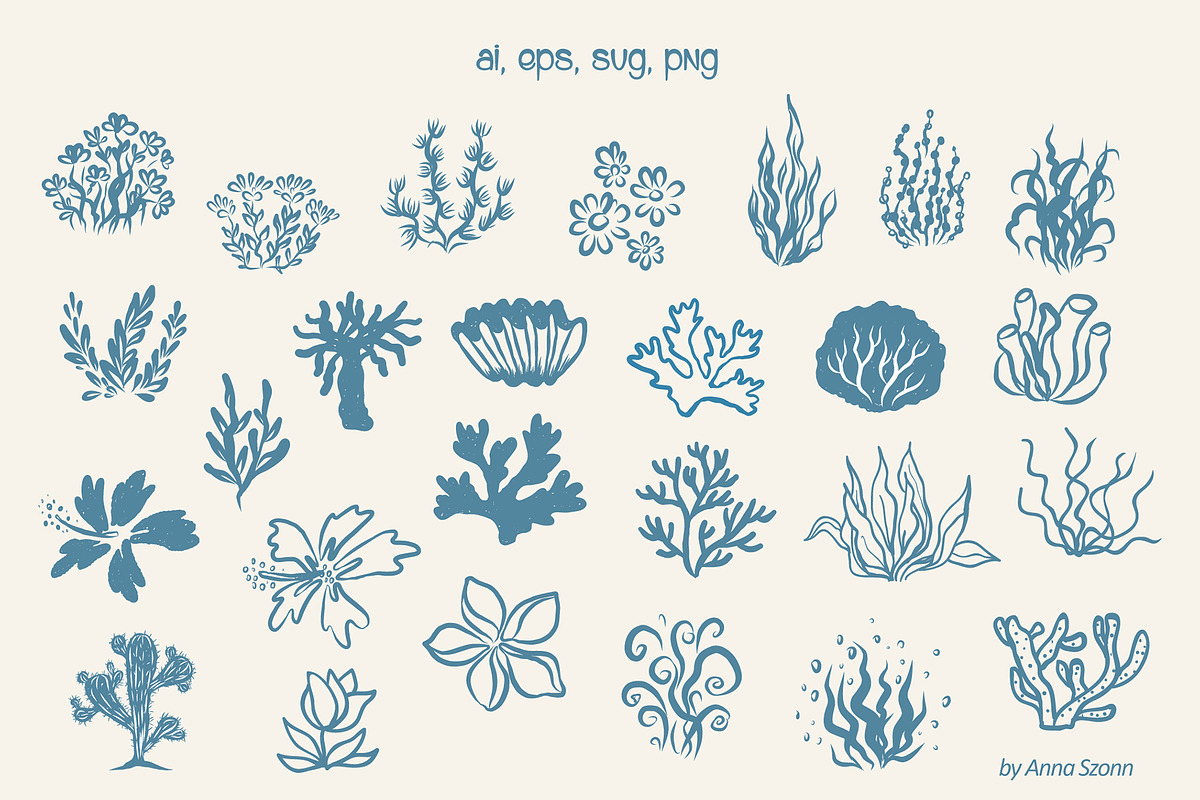 Coastal Life. Vector Illustrations., a Seasonal Illustration by Designwork (Photo 10 of 21)