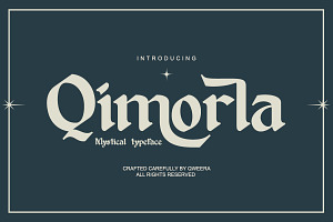Qimorla – Blackletter Typeface