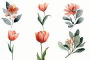 watercolor Spring clipart, an Illustration by Designworld (Thumbnail 3 of 4)