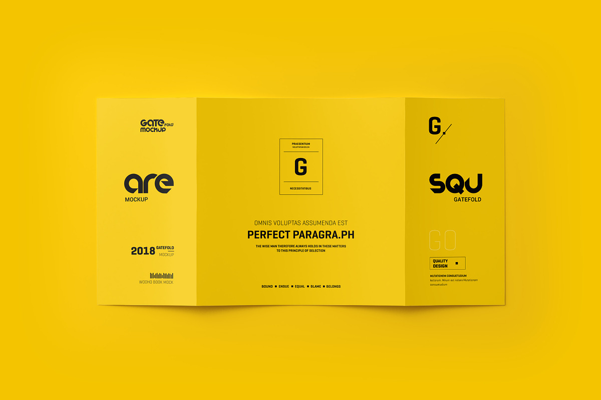 Square Gatefold Brochure Mockup, a Mockup by Toasin Studio (Photo 9 of 12)