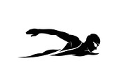 Swimming Sport Silhouette Vector Bun, an Illustration by jahid234 (Thumbnail 27 of 51)