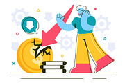 10 Recession Effects Illustration, a Finance Illustration by denayunebgt (Thumbnail 4 of 4)