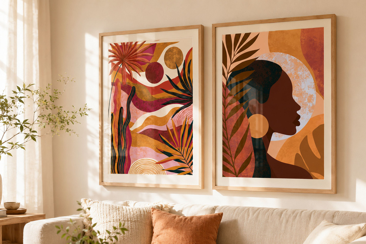 550+ Boho Wall Art Prints Bundle, a Decorative Illustration by Selenique Studio (Photo 4 of 12)