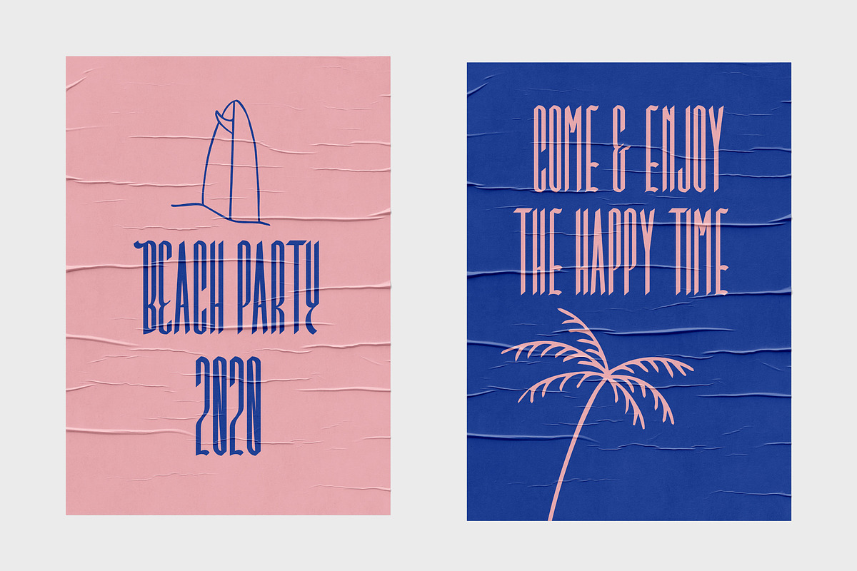 Pink Coast Typefaces preview 3