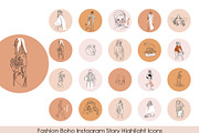 Boho Instagram Story Highlight Icons, a Social Media Template by velychko.ua (Thumbnail 4 of 11)