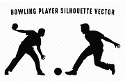Bowling Player Silhouettes Clipart, a Sport Illustration by Gfx Expert Team (Thumbnail 3 of 3)