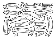 Ribbon Doodle Illustration, an Object Graphic by aditvest (Thumbnail 2 of 4)