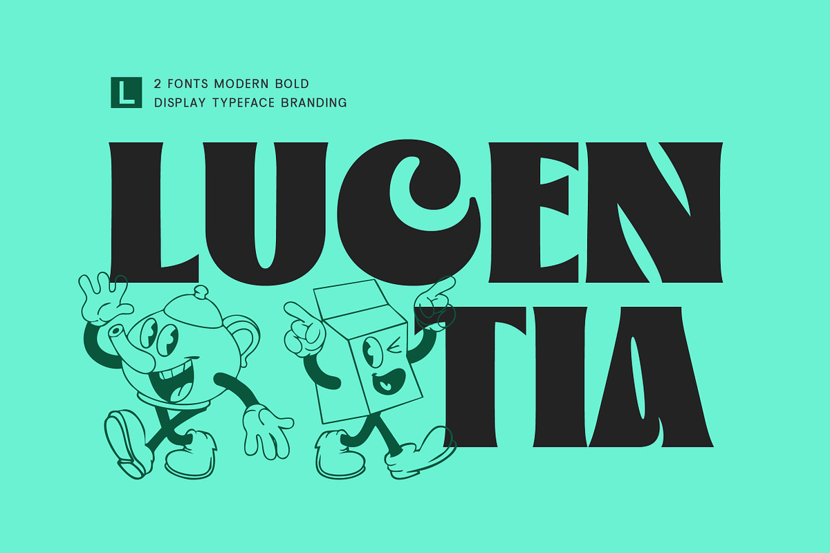 Lucentia - Modern Bold Display, a Sans Serif Font by Lettertype Studio (Photo 2 of 16)