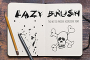 LazyBrush font, a Font by Mike Brennan Art & Design (Thumbnail 1 of 3)