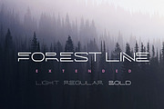 Forest Line Extended Linear Font, a Font by Sentavio (Thumbnail 1 of 4)