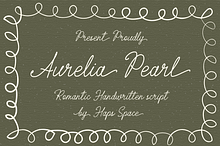 Aurelia Pearl Romantic Handwritten