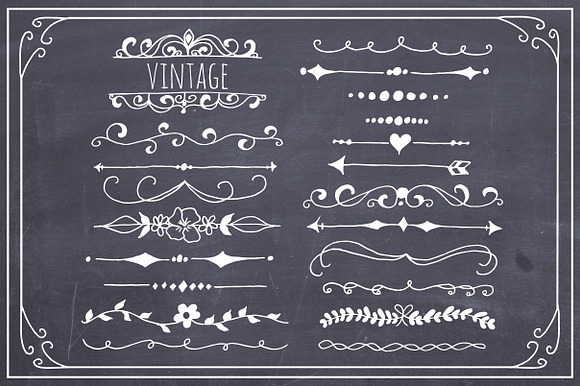 Hand Drawn Text Dividers Vector preview 3