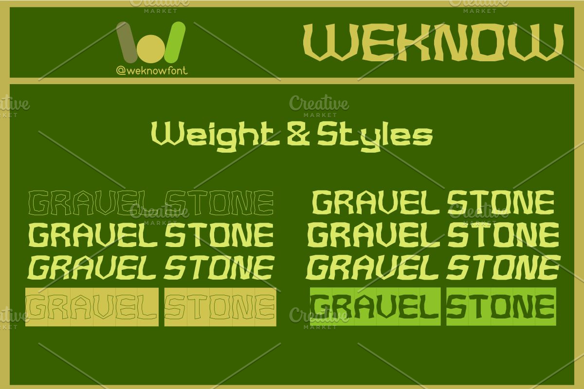 Gravel Stone font, a Font by weknow (Photo 7 of 8)