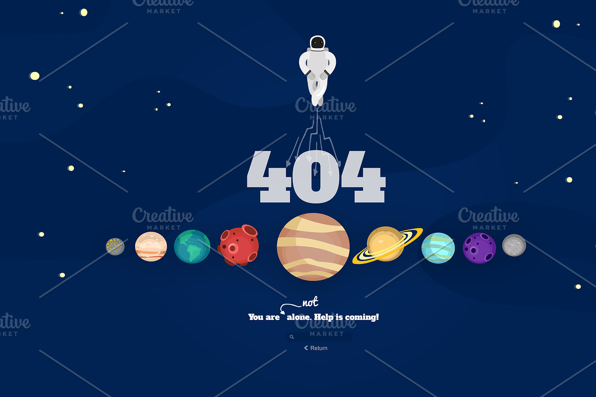 404 Animated Error Page, a HTML Template by land art (Photo 2 of 2)
