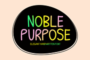 Noble Purpose Typeface, a Handwritten Font by Seemly Fonts (Thumbnail 1 of 6)