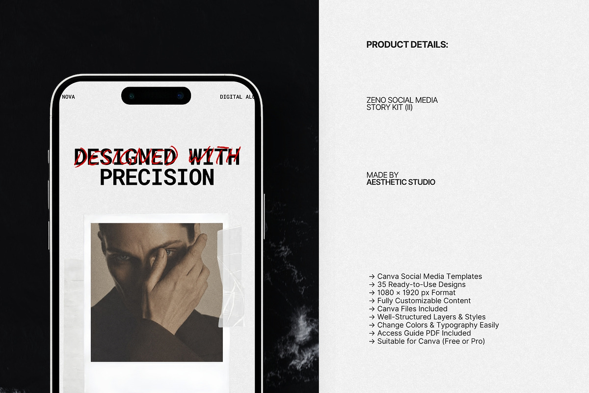 ZENO | Instagram Template (II), a Social Media Template by The Aesthetic Studio (Photo 7 of 10)