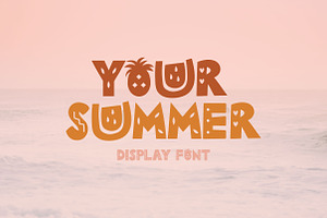 Your Summer, a Font by caocastudio