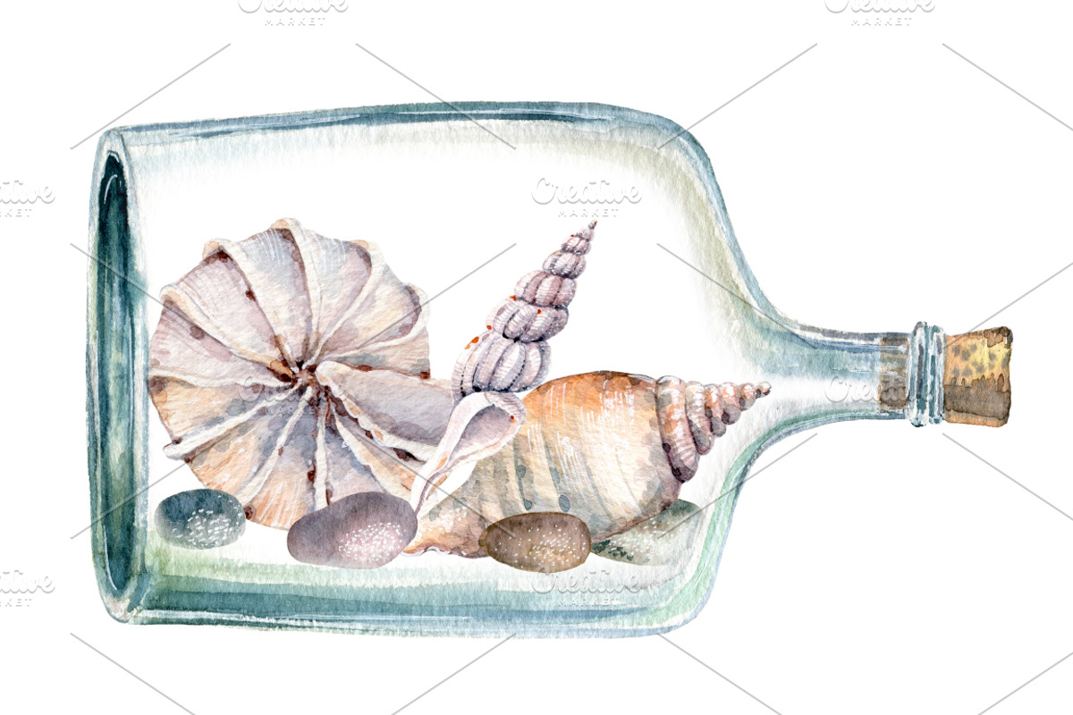 SEA DREAMS watercolor set, an Illustration by Lemaris (Photo 3 of 7)