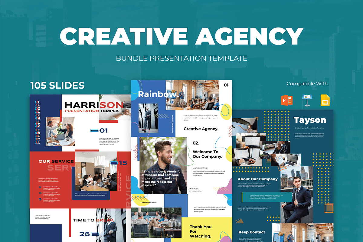 Creative Agency Bundle Templates, a Presentation Template by deTheme (Photo 1 of 13)