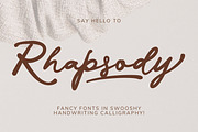 Rhapsody, a Script Font by Gatype (Thumbnail 1 of 9)
