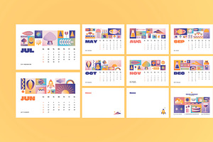 Creative Gradient 2024 Calendar