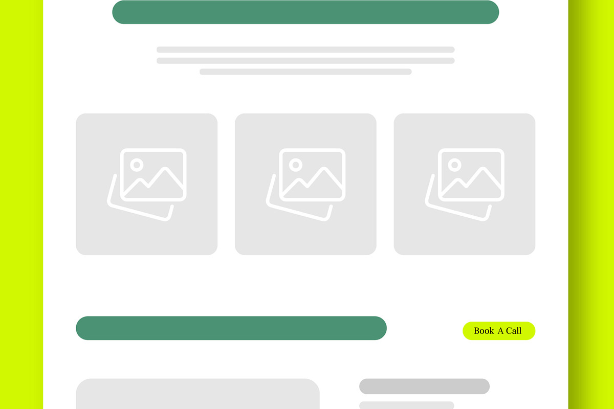 Wireframe Landing Page Layout, an UI Kit Template by CreativeShaper (Photo 4 of 5)
