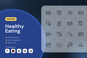 Healthy Eating Icon, an Outline Icon by Nathaya Studio (Thumbnail 1 of 2)