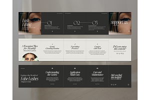 Lash Tech Template - Canva