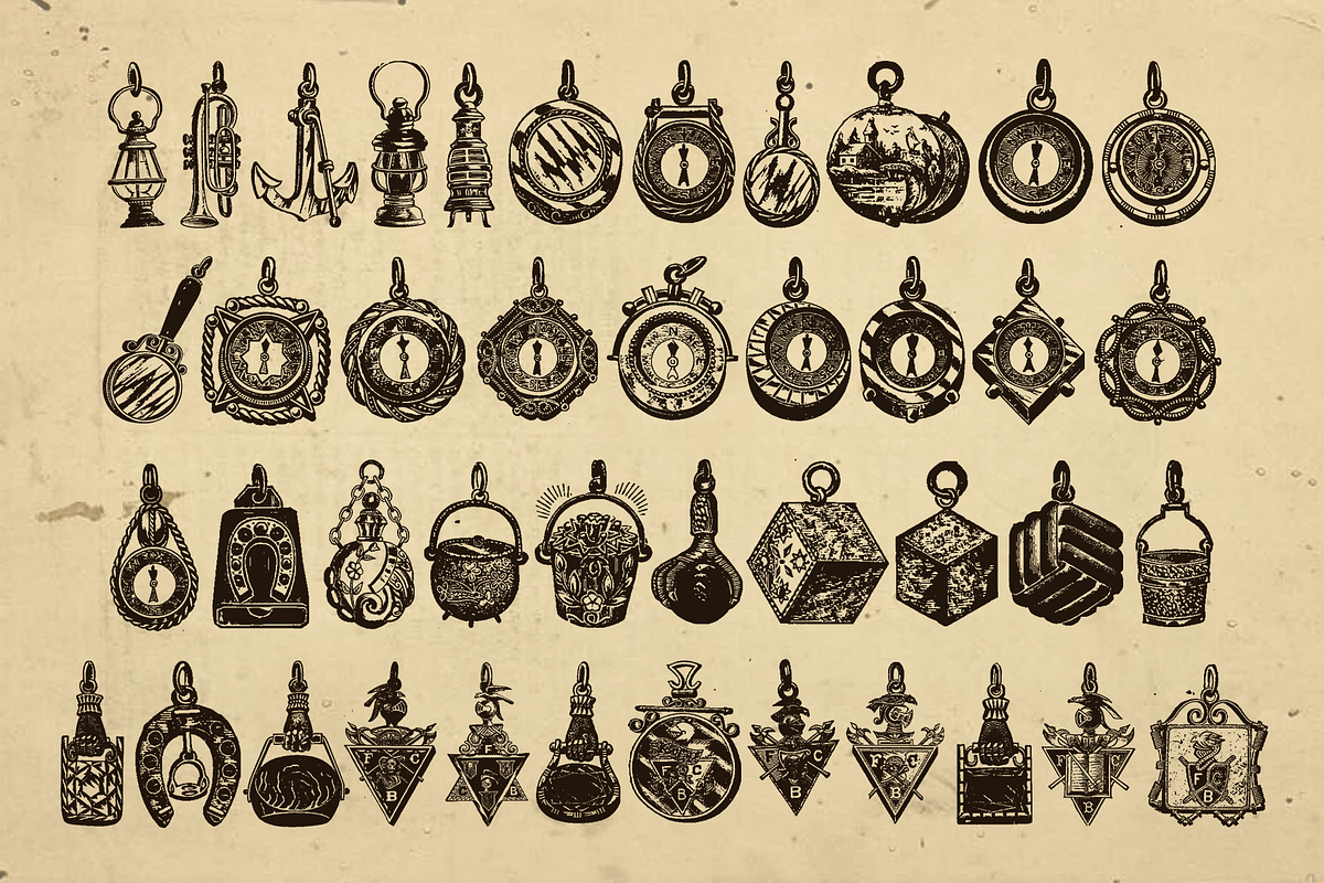 290+ Vintage Illustrations - Charms, an Illustration by Meglenov (Photo 5 of 6)