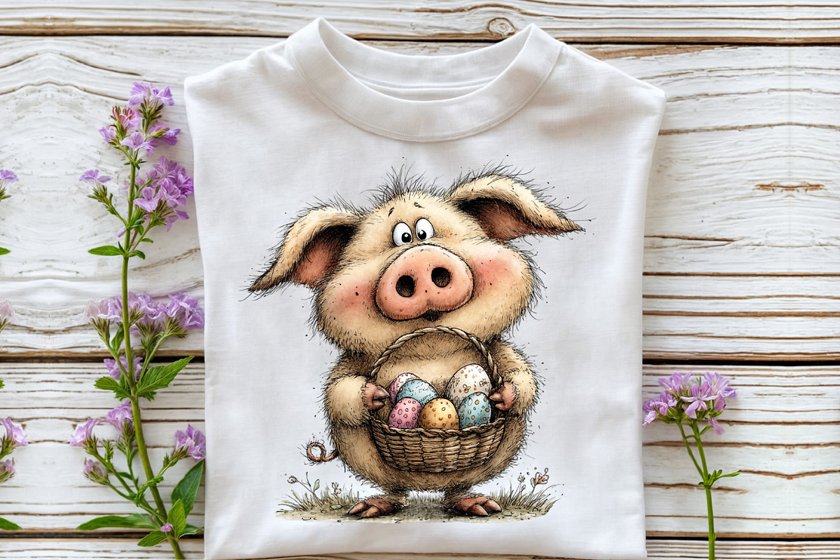 Whimsical Easter Farm Clipart, an Illustration by OK Design (Photo 6 of 6)